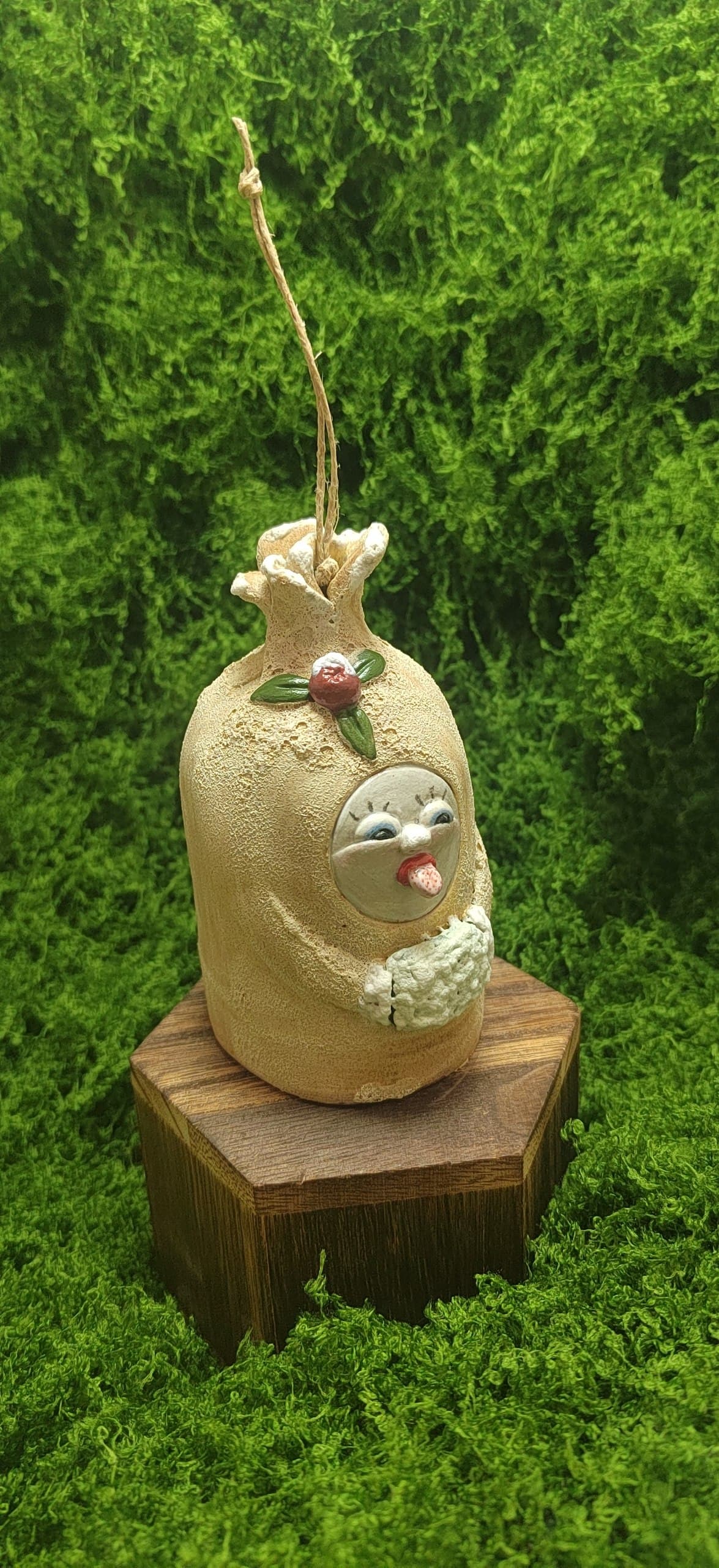 Керамический колокольчик ручной работы - уникальный декор