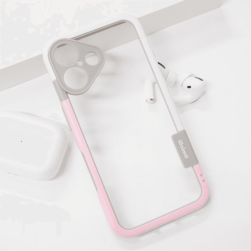 Чехол Wolmtt Bumper для iPhone 16 чёрный - Maske za telefone
