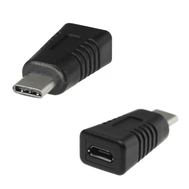 Адаптер Type-C штекер на Micro USB гнездо розовый золотой - Audio oprema