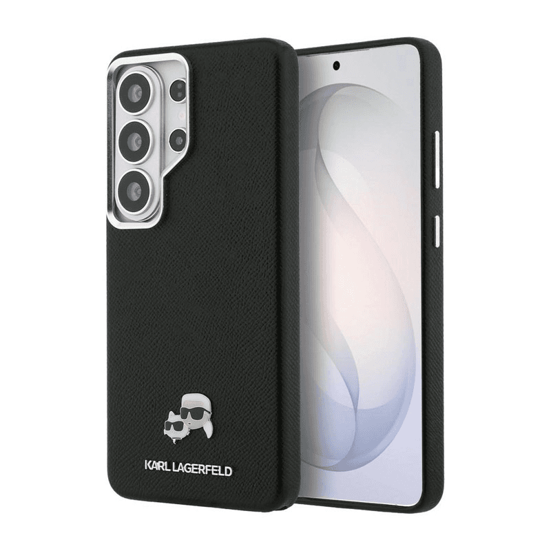 Чехол Karl Lagerfeld Saffiano KC Metal Logo MagSafe для Samsung S26 Ultra/ S948B чёрный - Чехлы для телефонов