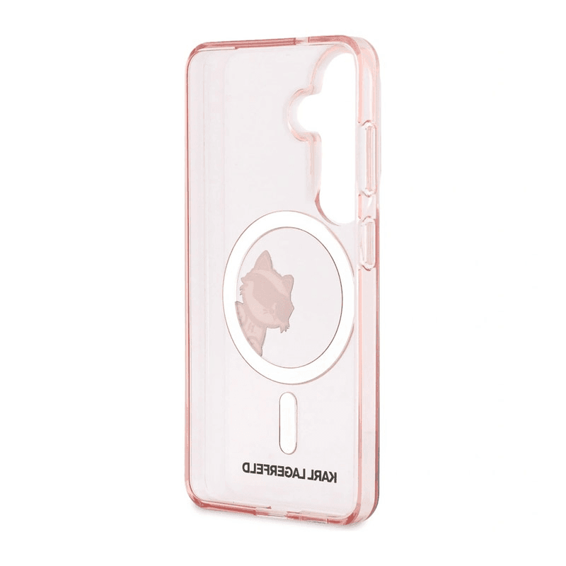 Maska Karl Lagerfeld IML Peekaboo Choupette MagSafe za Samsung S26/ S941B boja pink, transparent - Maske za telefone