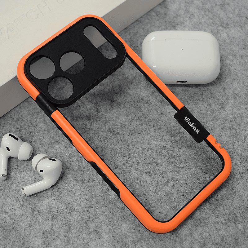 Чехол Wolmtt Bumper для iPhone 17 Pro Max чёрный - Maske za telefone
