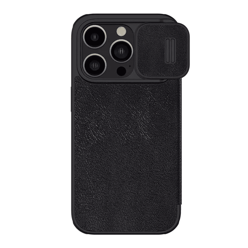 Чехол-книжка Nillkin Qin Pro для iPhone 15 Pro Max чёрный - Maske za telefone