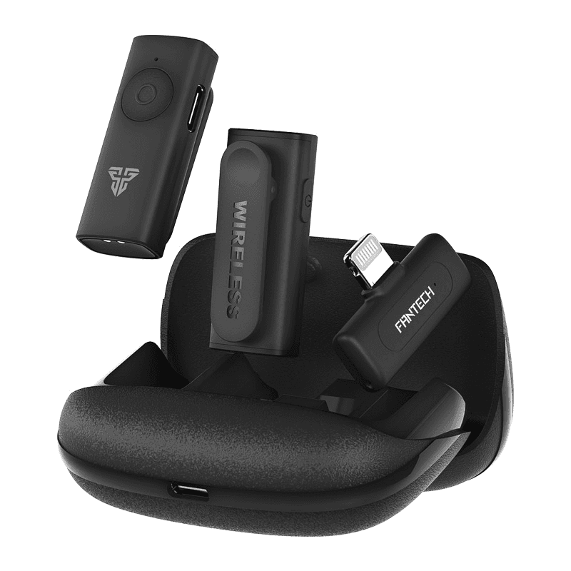 Mikrofon Wireless Fantech Lavalier Leviosa Air WMV21L (Dual Mic) Lightning - Mikrofoni