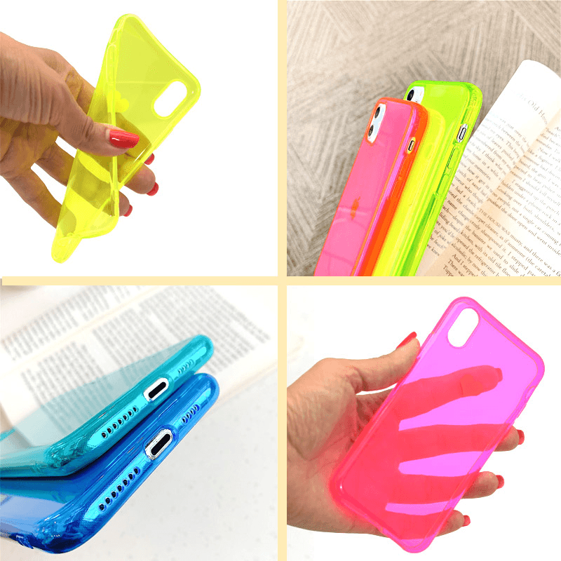 Чехол Air Neon silicone для Huawei P40 жёлтый - Maske za telefone