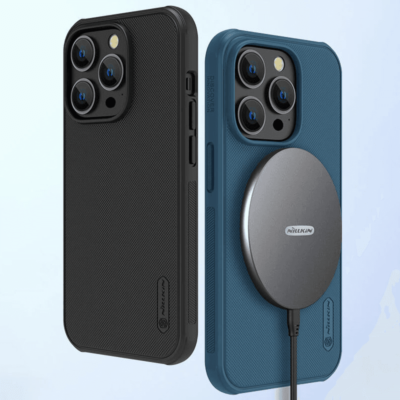 Чехол Nillkin Super Frosted Shield Pro Magnetic для iPhone 15 Pro синий - Maske za telefone