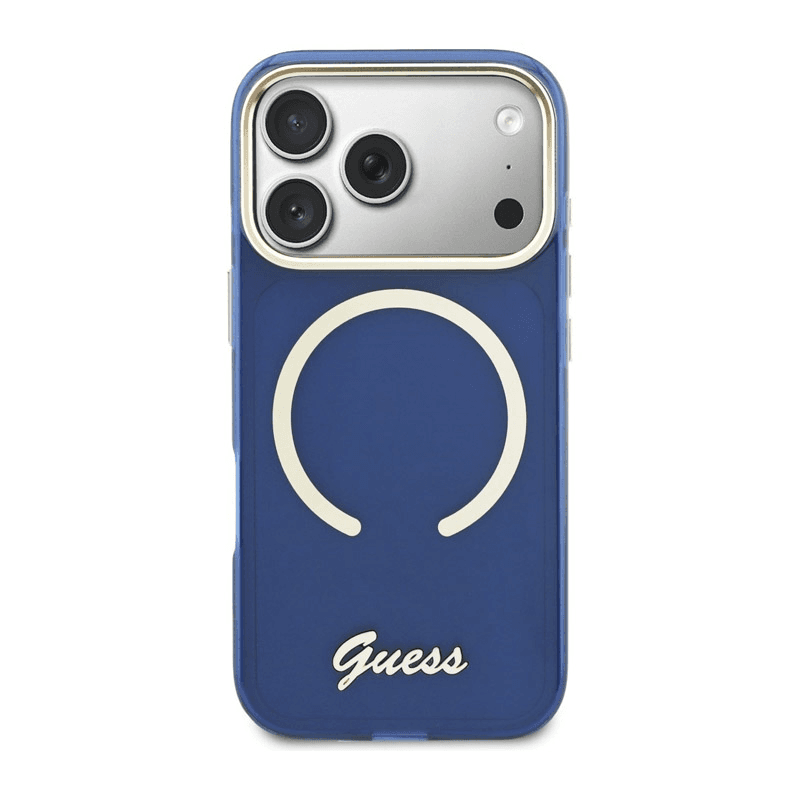 Maska Guess IML Script Metal MagSafe za iPhone 17 Pro Max boja black, orange, blue - Maske za telefone