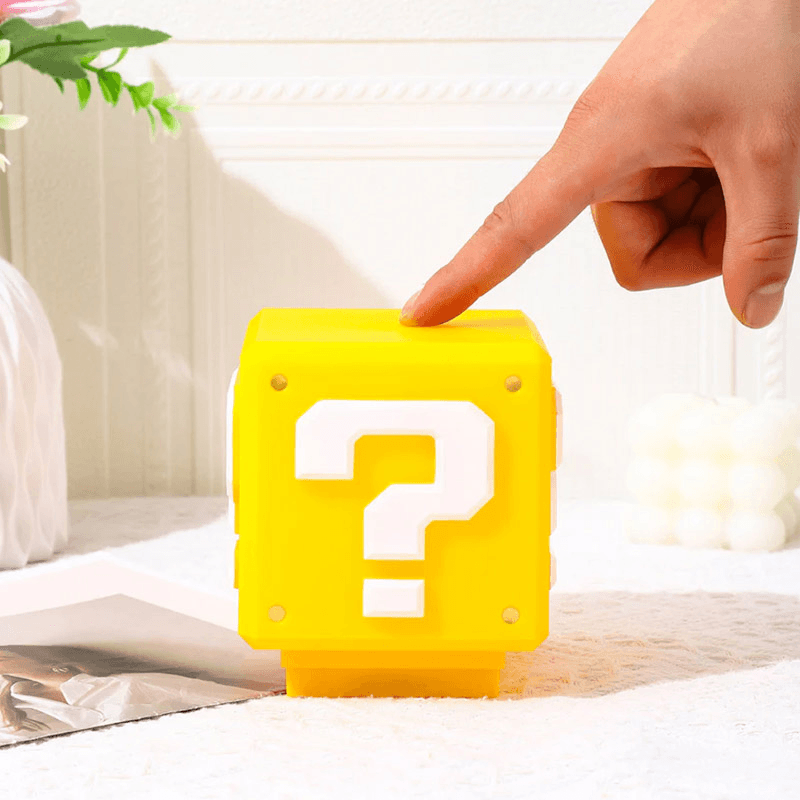 Lampa Super Mario Question Block - Stona lampa