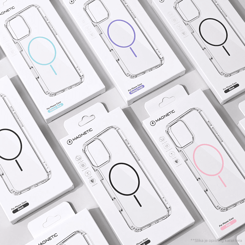 Maska Mag Case Clear Slim za Samsung A07/ A075F boja white, black, purple, orange, blue, pink - Maske za telefone