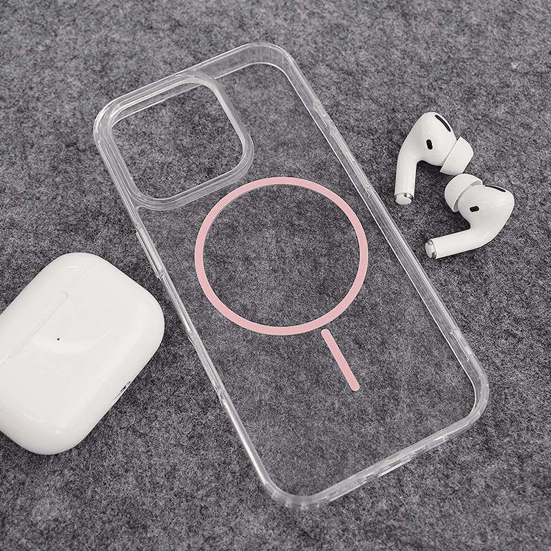 Maska Mag Case Clear Slim za iPhone 16 Pro Max boja black, white, purple, orange, pink, blue - Maske za telefone