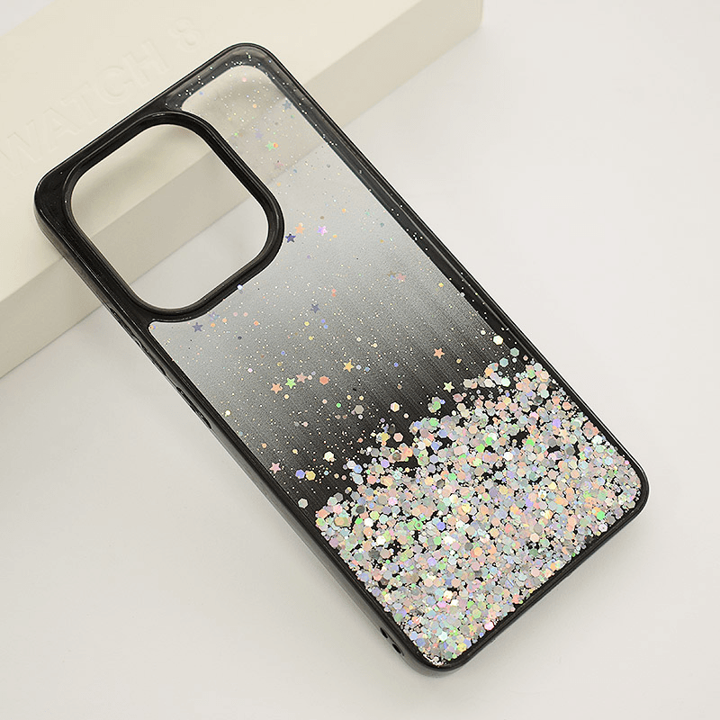 Case Frame Glitter for Xiaomi Redmi Note 13 4G (EU) black. - Maske za telefone