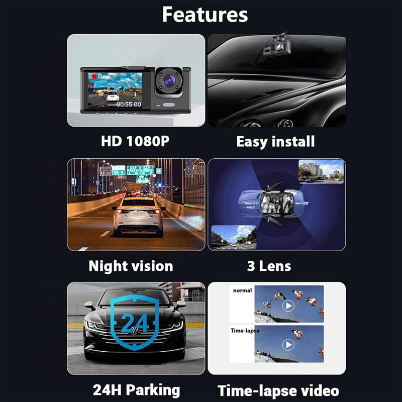 Kamera za auto H190 (Super HD 1296P) crna - Miscellaneous