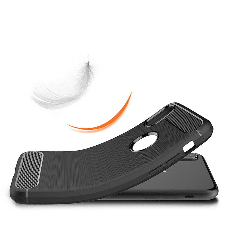 Чехол Silicone Defender для Samsung A8 Plus/ A730 (2018) чёрный. - Maske za telefone
