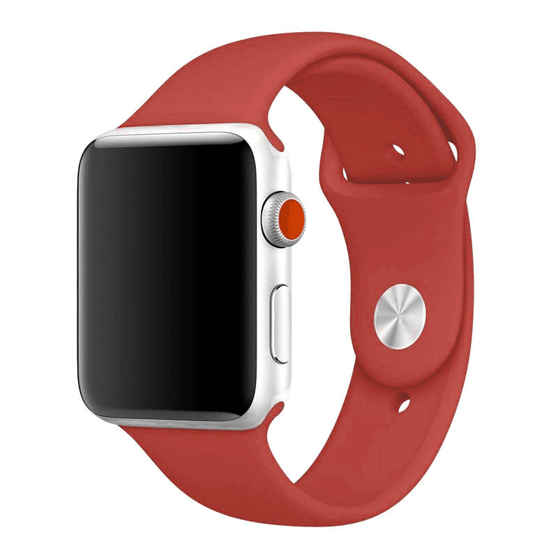 Ремешок для Apple Watch Silicone Strap orange M/ L 42/ 44/ 45 mm - Satovski dodaci