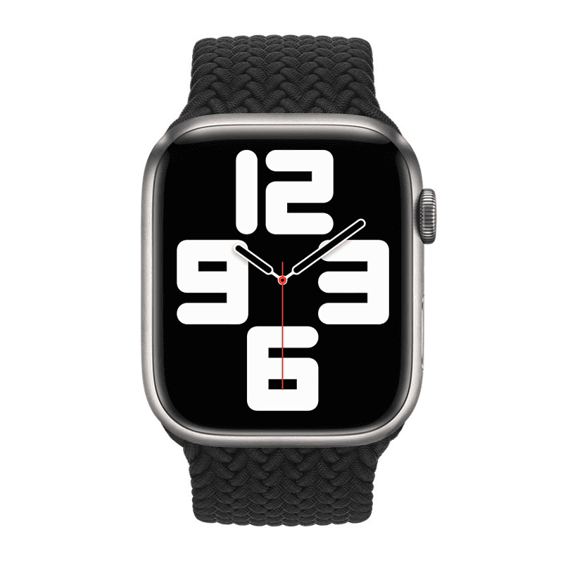 Watch band for Apple Watch Braided Solo Loop black M 38/ 40/ 41 mm - Satovski dodaci