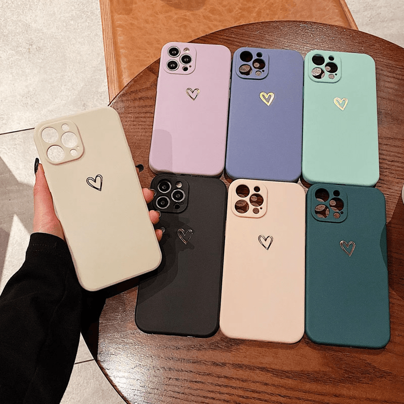 Maska Golden Heartbeat za iPhone 16 boja black, blue, purple - Maske za telefone