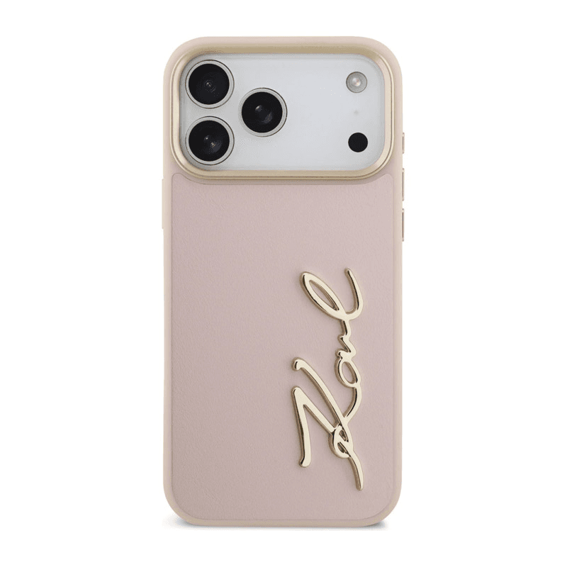 Maska Karl Lagerfeld Karl Script Logo Case za iPhone 17 Pro Max boja black, pink - Maske za telefone
