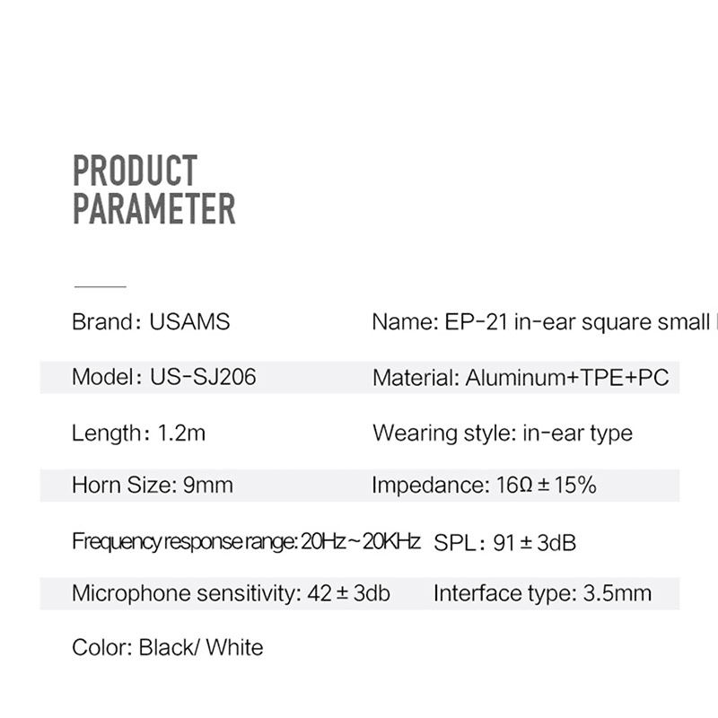 Usams EP-21 headphones white. - Wireless headphones