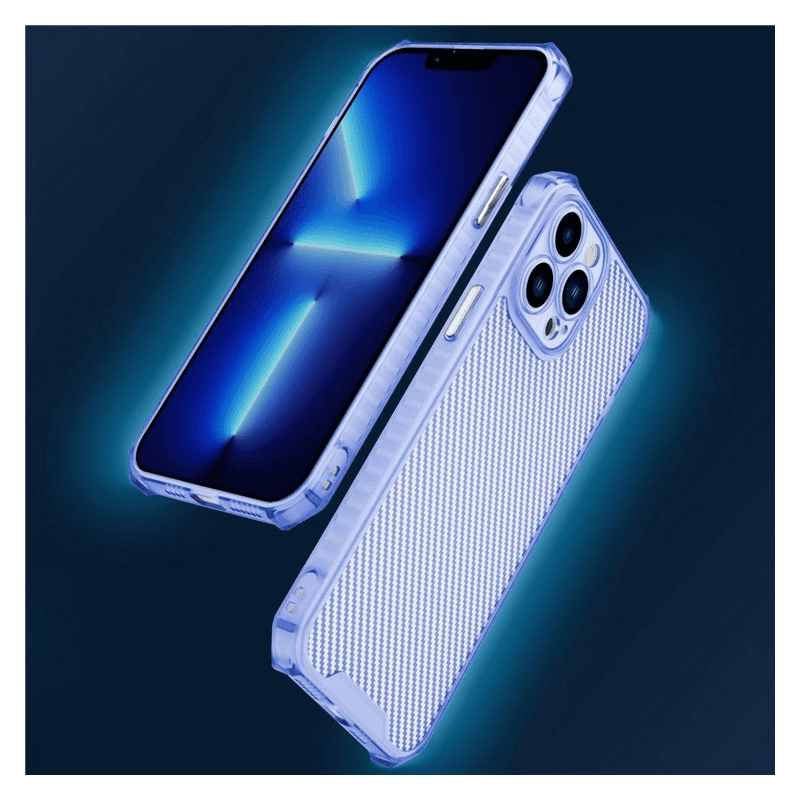 Чехол Carbon shield iPhone 14 Pro серый. - Maske za telefone