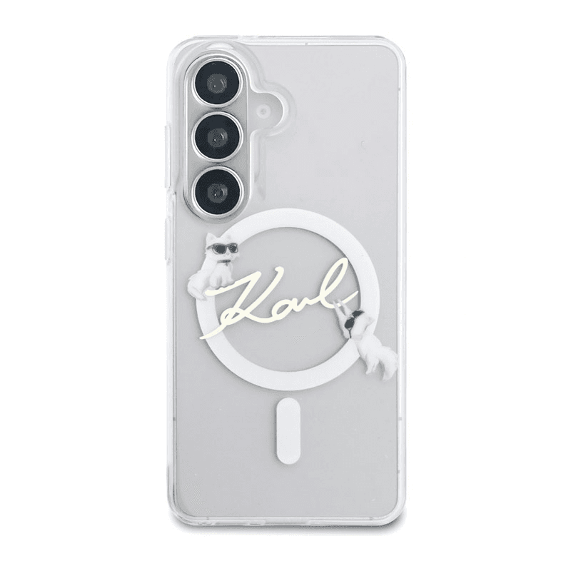 Maska Karl Lagerfeld IML KC Script MagSafe za Samsung S26/ S941B boja black, pink, transparent - Maske za telefone