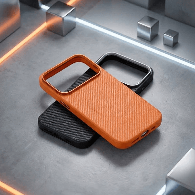 Maska Carbon Wave za iPhone 17 Pro Max boja orange, black - Maske za telefone
