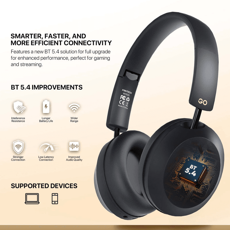 Bluetooth наушники Fantech WHG02S Go Air crne - Игровые наушники