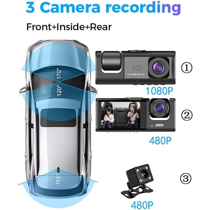 Kamera za auto H190 (Super HD 1296P) crna - Miscellaneous