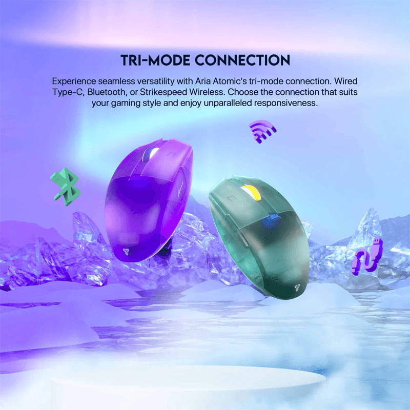 Мышь Wireless Gaming Fantech XD7 Aria синий с ковриком Fantech MP353 Agile синий - Periferija