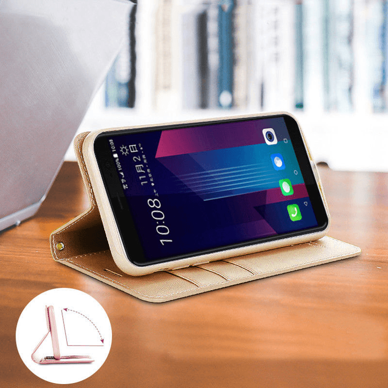 Flip case Hanman Minor for Huawei P40 Pro pink gold. - Maske za telefone