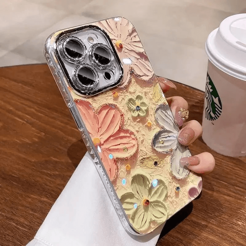 Maska Painting Flower za iPhone 16 boja blue, green - Maske za telefone