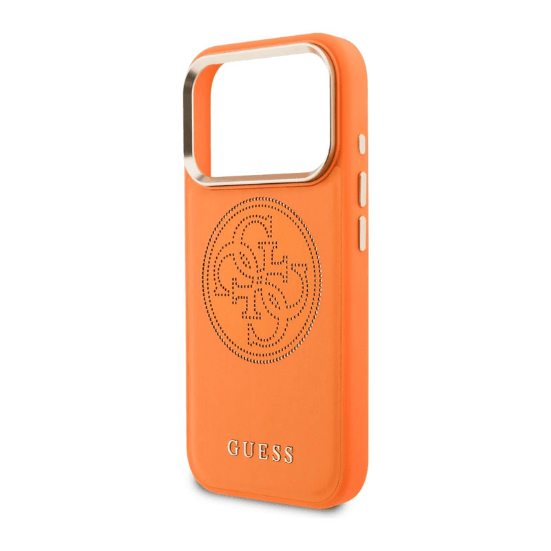 Чехол Guess Perforated 4G MagSafe для iPhone 17 Pro Max оранжевый - Maske za telefone