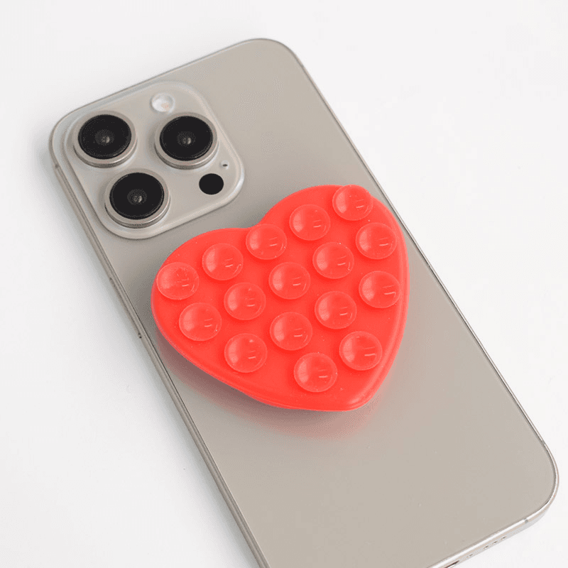Popsocket Octobuddy Heart boja red, white, pink, svetlo roze, svetlo ljubicasti, black, yellow, purple, light_blue, svetlo zeleni - Razno