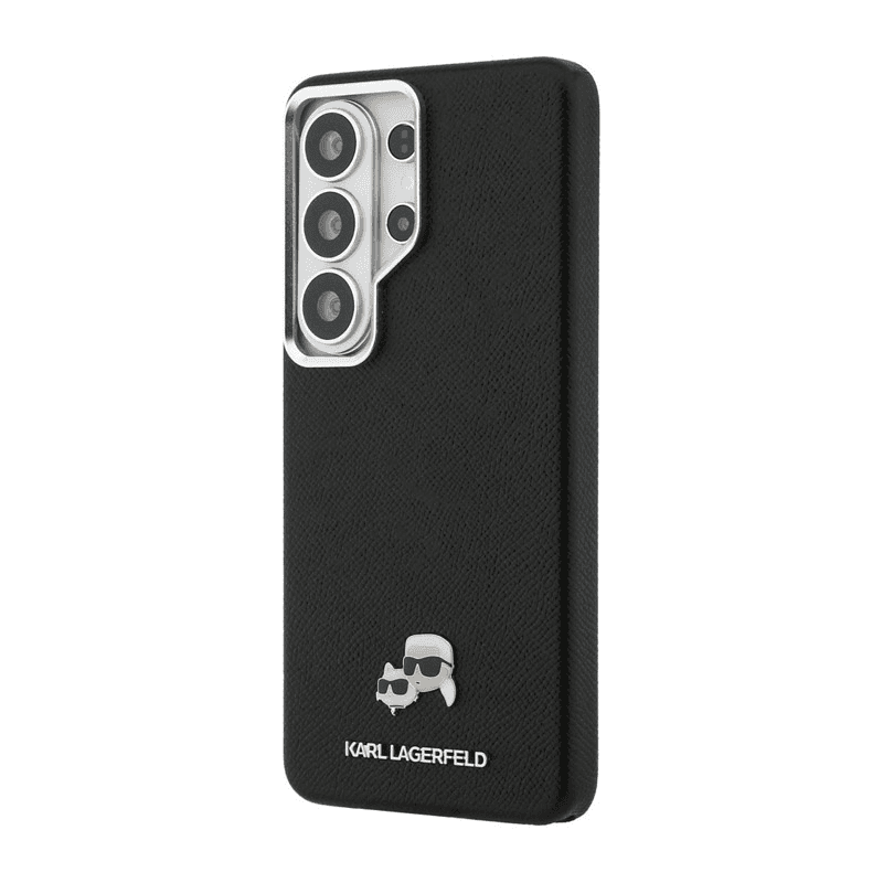 Чехол Karl Lagerfeld Saffiano KC Metal Logo MagSafe для Samsung S26 Ultra/ S948B чёрный - Чехлы для телефонов