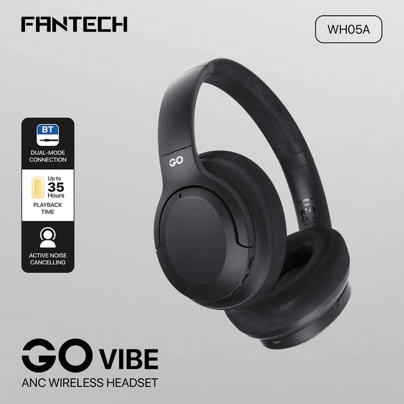 Bluetooth headphones Fantech GO Vibe WH05A crne - Gaming slušalice