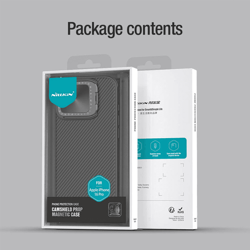 Чехол Nillkin CamShield Prop Magnetic для iPhone 16 Pro прозрачный чёрный - Maske za telefone
