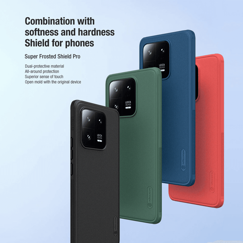 Чехол Nillkin Super Frosted Shield Pro для Xiaomi 13 Pro чёрный - Maske za telefone
