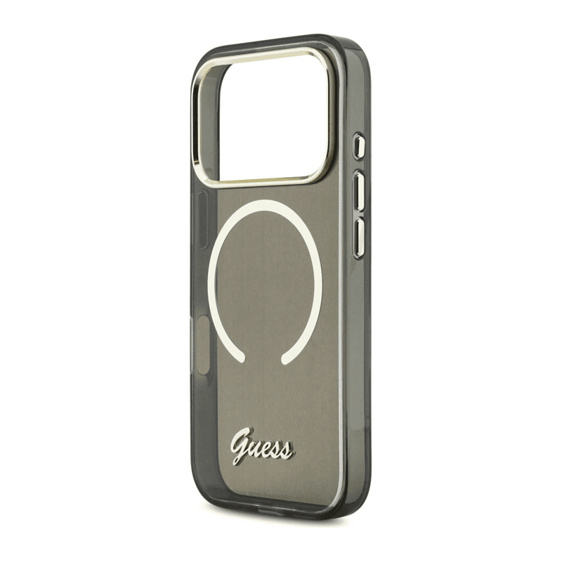 Maska Guess IML Script Metal MagSafe za iPhone 17 Pro Max boja black, orange, blue - Maske za telefone