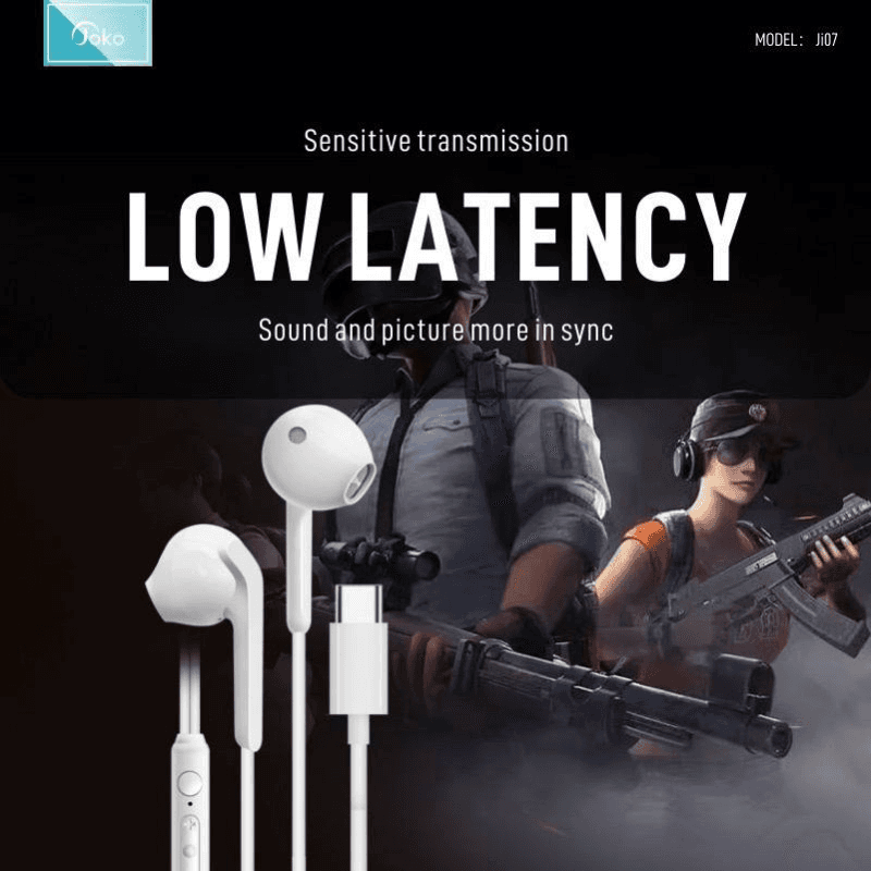 Slusalice KONFULON Type-C JI07 bele - Wired Headphones