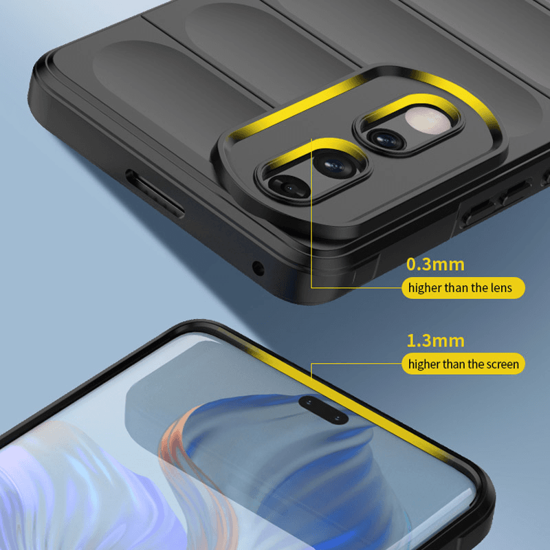 Maska Phantom Shield za Honor X50 boja black, light_blue - Maske za telefone