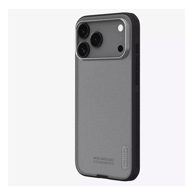 Чехол Nillkin Super Frosted Shield Pro для iPhone 17 Pro Max (без отверстия для logo) прозрачный чёрный - Maske za telefone