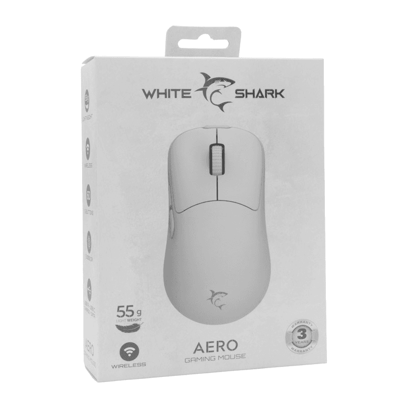 White Shark мышь беспроводная WGM-5015 AERO White - Periferija