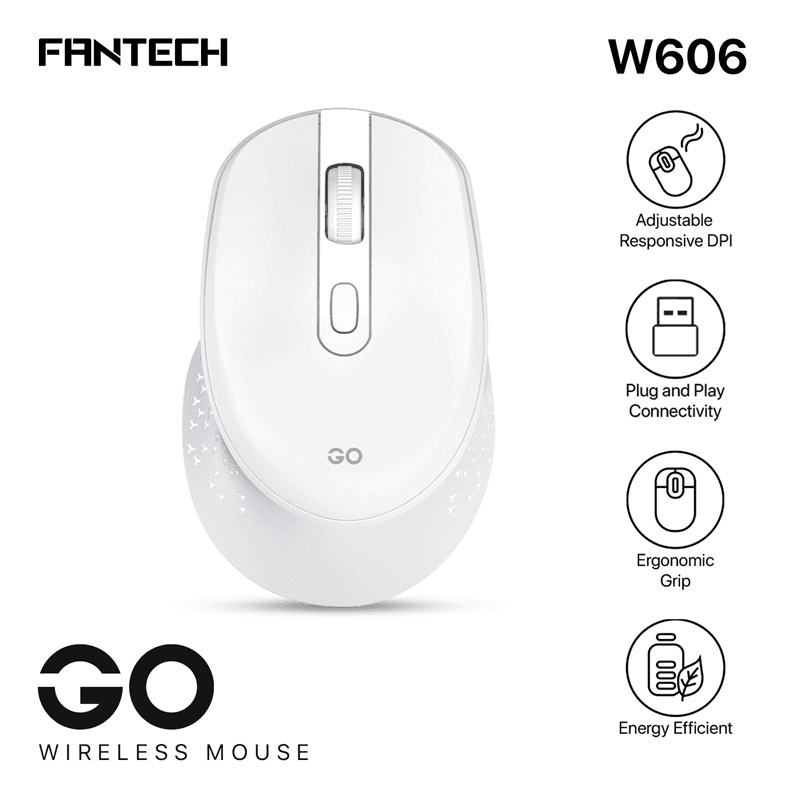 Мышь Wireless Gaming Fantech W606 GO белый - Periferija