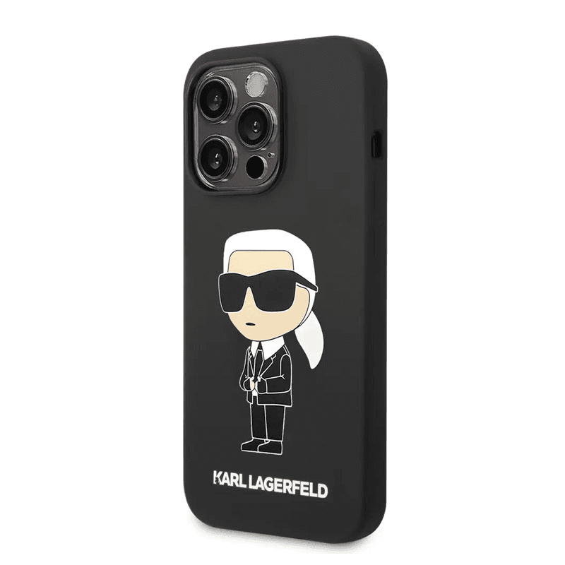 Karl Lagerfeld case Hc Silicone NFT Ikonik for iPhone 15 Pro black - Maske za telefone