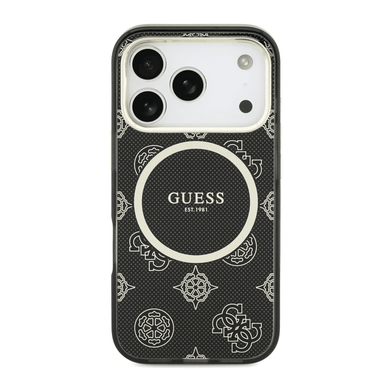 Guess case IML Peony Dot MagSafe for iPhone 17 Pro Max gray - Maske za telefone