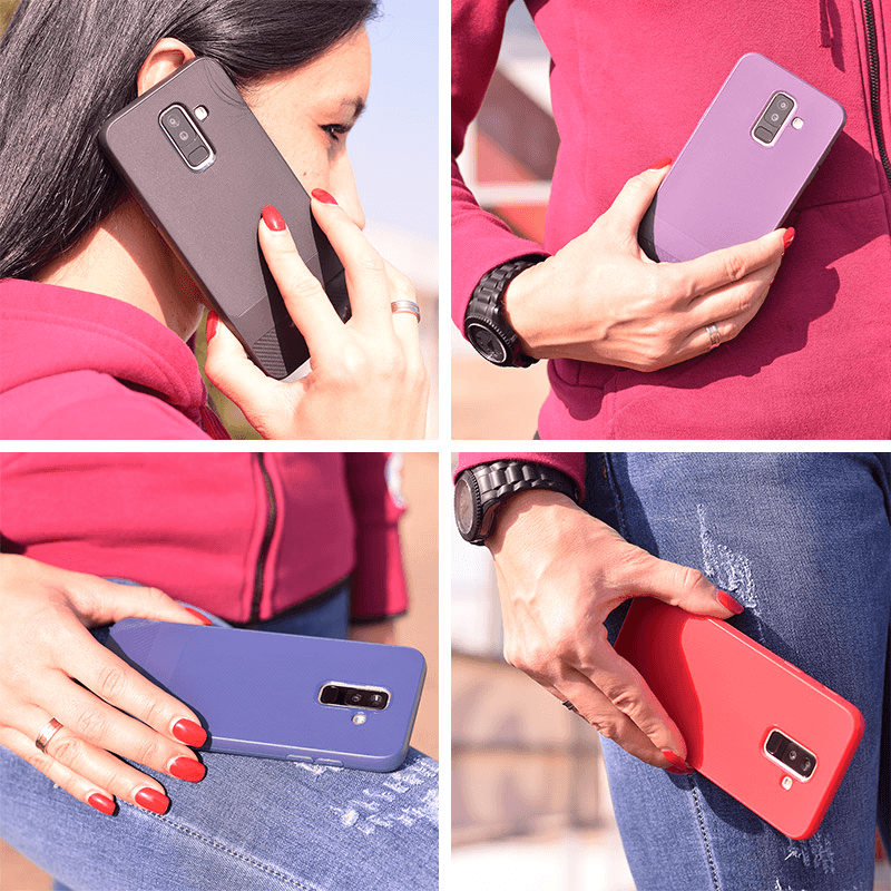 Case New Line for Samsung A6 Plus/ A605G (2018) red - Maske za telefone