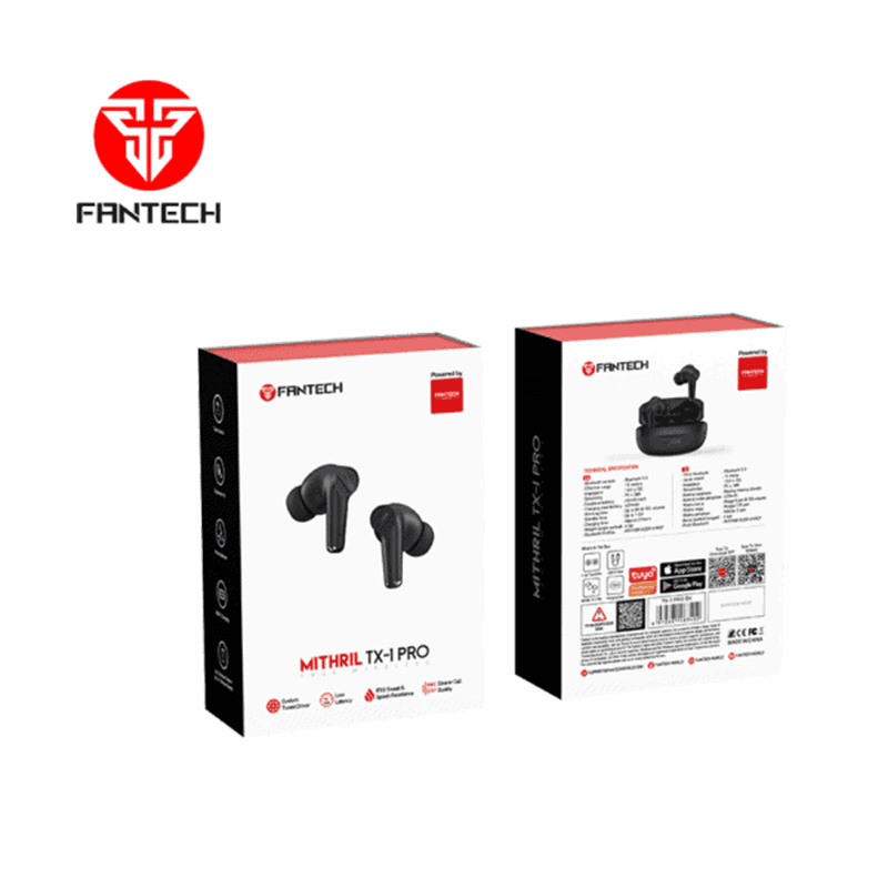 Bluetooth slusalice Fantech TX-1 PRO Mithril boja black, white - Gaming slušalice