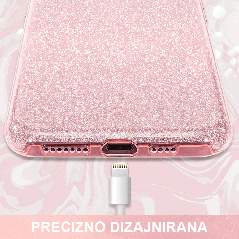 Maska Crystal Dust za Xiaomi Poco M4 Pro 5G boja black, silver - Maske za telefone