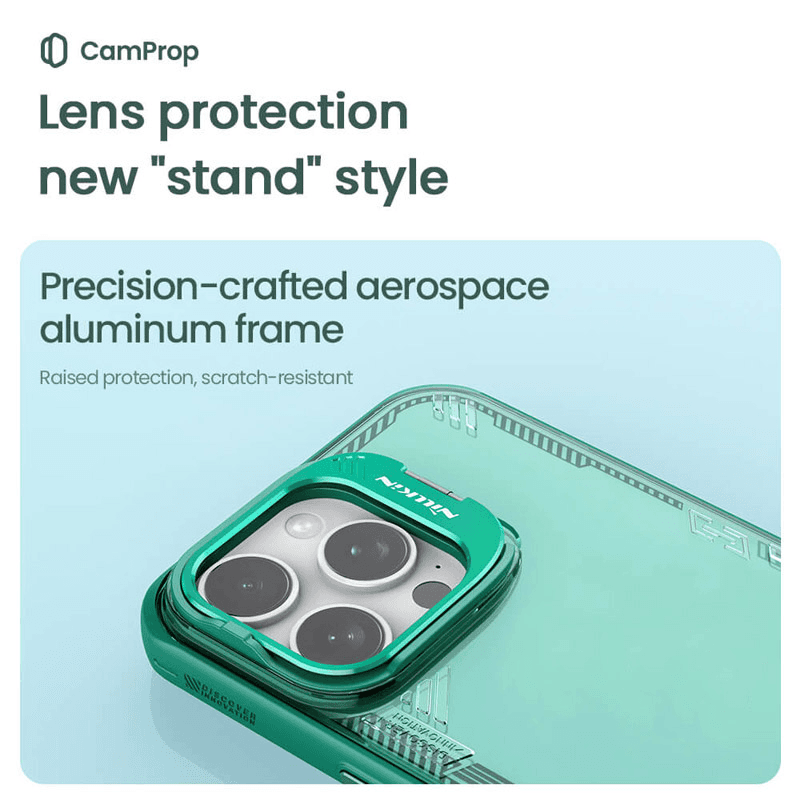 Maska Nillkin Iceblade Prop za iPhone 16 Pro Max (sa otvorom za kameru) boja black, green - Maske za telefone