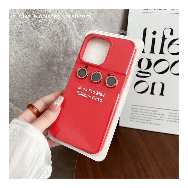 Case Magnetic Lens for iPhone 14 Pro black - Maske za telefone
