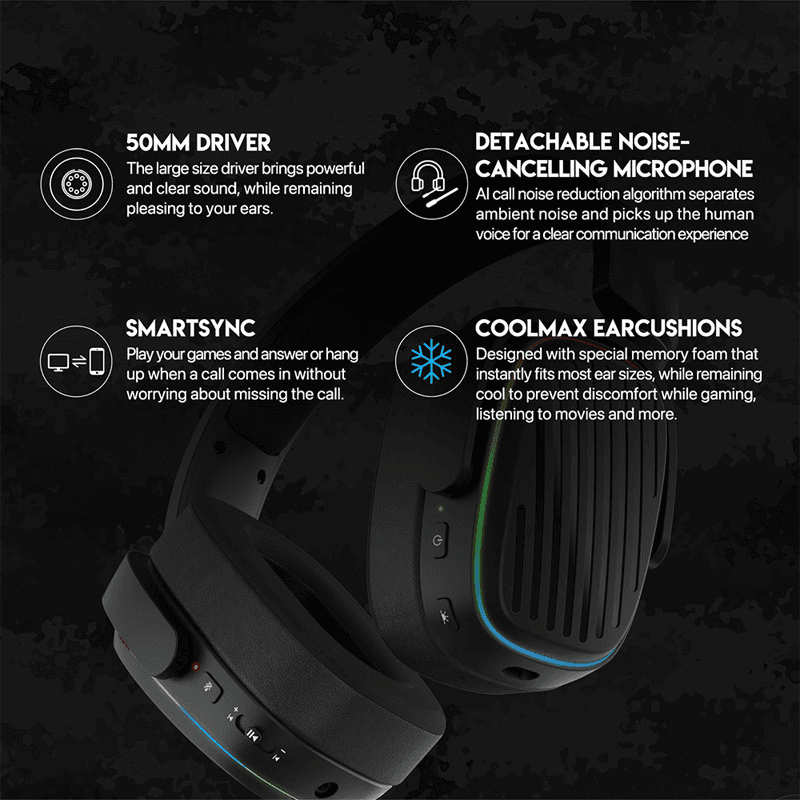 Bluetooth наушники Fantech WHG02 Harmony белые - Gaming slušalice